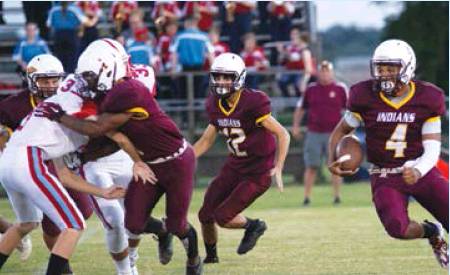 Indians Fall to Oberlin 48-8