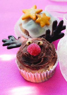 Yummy Chocolate Reindeer Cupcakes