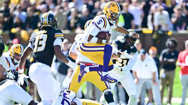 Defense holds late; LSU powers past No. 21 Missouri, 49-39