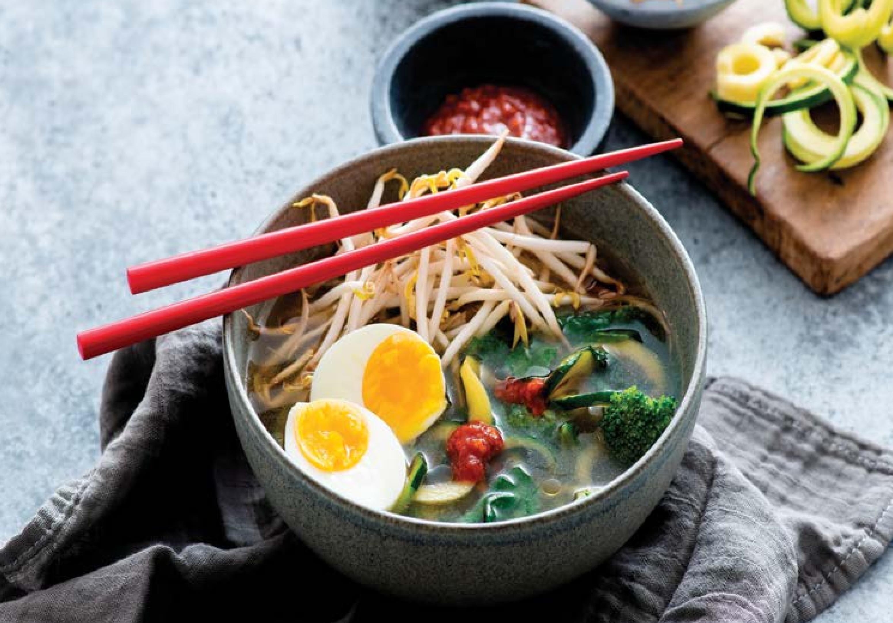Vegetarian Ramen Zoodle Bowls