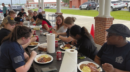 Luncheon honors officers