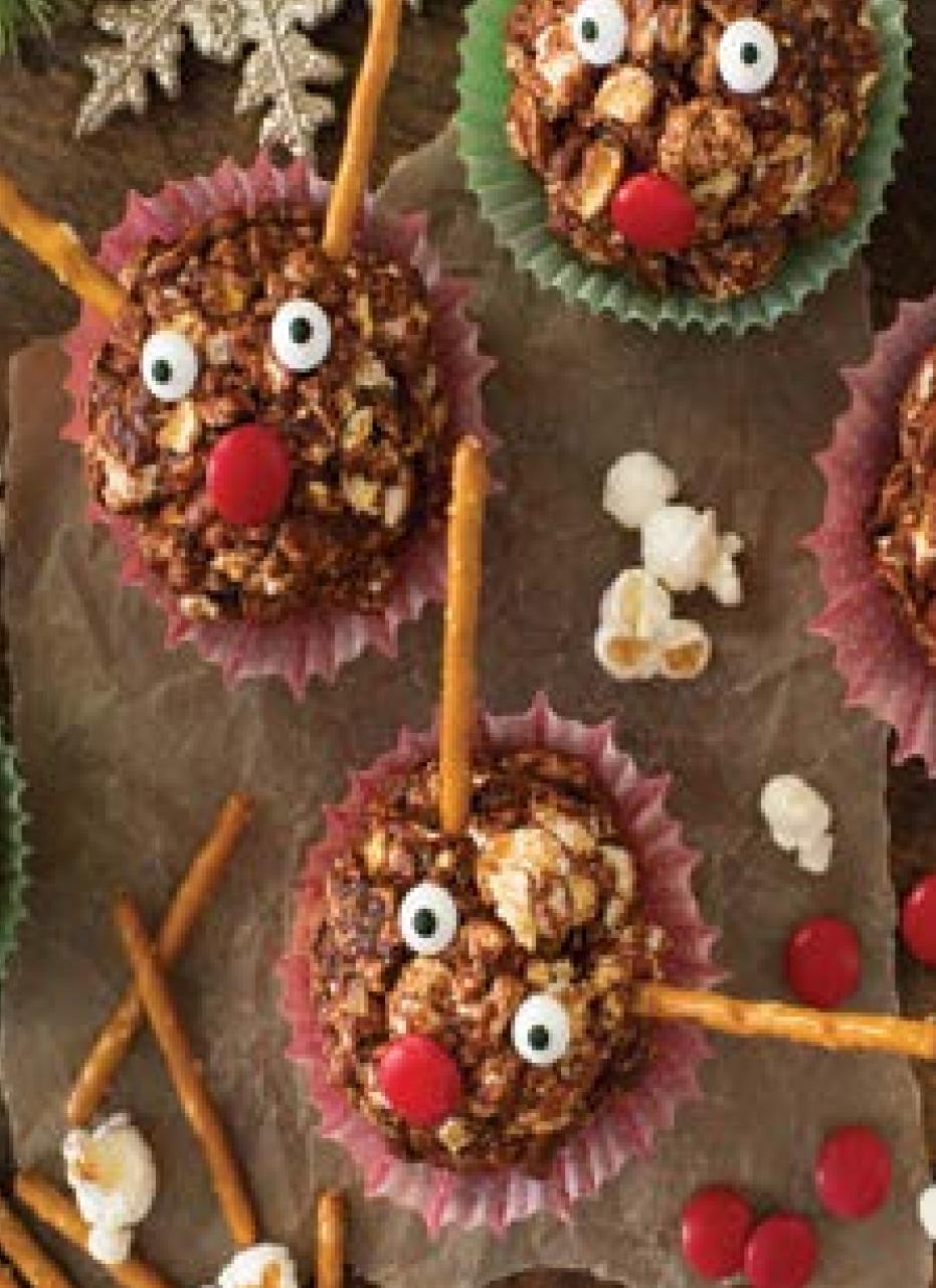 Chocolate Popcorn Reindeer