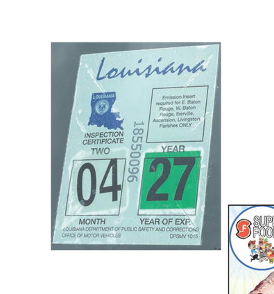 Louisiana ends inspection sticker requirement for most vehicles