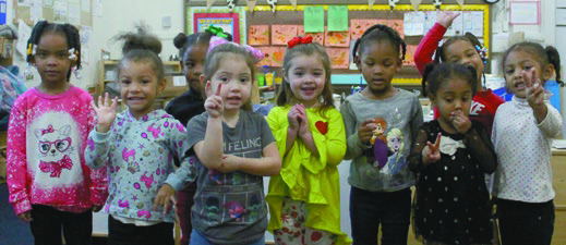 Head start students discuss Christmas