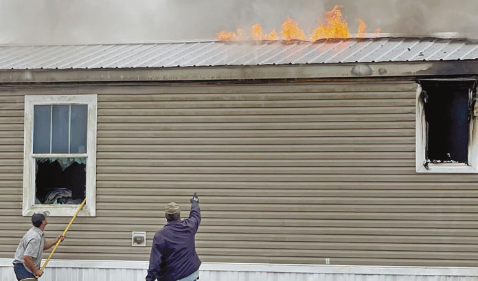House destroyed in blaze
