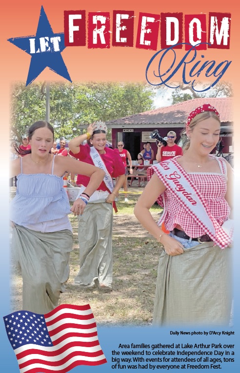 Area families gathered at Lake Arthur Park over the weekend to celebrate Independence Day in a big way. With events for attendees of all ages, tons of fun was had by everyone at Freedom Fest.