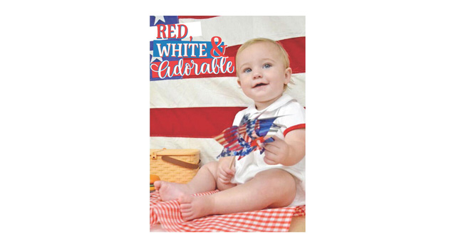 One-year-old Sonny Landry is all smiles as communities across the nation celebrate America’s 250th birthday. Sonny lives in Jennings with his parents Bailey and Kade Landry and sibling River. Daily News photo by Erin Hargrave