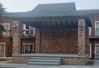 Thanks to generous donations, the Town of Welsh’s latest project – the new Veterans Pavilion – is nearing completion. Located in the heart of downtown, the pavilion will create new opportunities for gatherings and entertainment. Daily News photo by Erin Hargrave