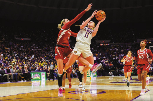 Mikaylah Williams scores 21, Hailey Van Lith adds 20 as LSU beats Arkansas 99-68