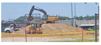 Crews recently began work on a new food service warehouse that will service every school in the parish. The new building will allow for a safer, more efficient food storage facility. Daily News photo by Erin Hargrave