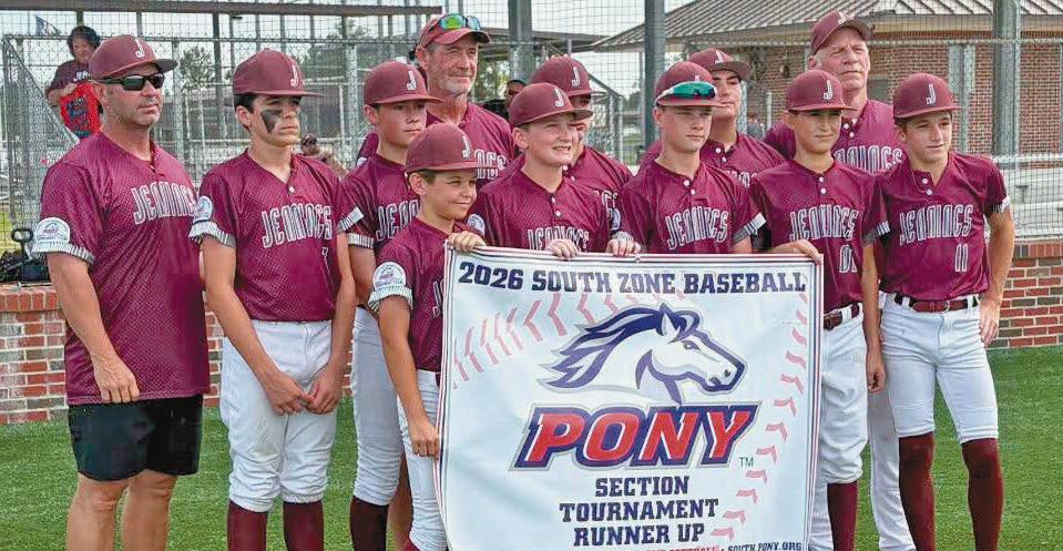 The Jennings Pony Baseball Team had a good showing at the recent tournament in Ragley. The team finished as the 2026 South Zone Baseball Section Tournament Runner-Up, advancing to compete in Youngsville. Submitted photo