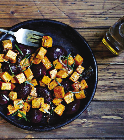 Oven-Roasted Sweet Potatoes and Beets Servings: 4