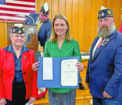 Sawyer honored by American Legion
