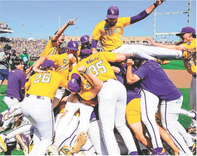 LSU sweeps CCU for eighth National Title
