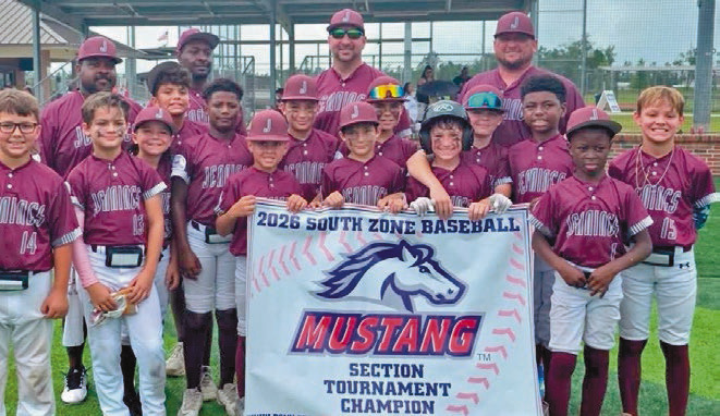 The Jennings Mustang Baseball Team brought home the 2026 Section Tournament Championship in Ragley recently. The Mustangs will now advance to the Super Regional Tournament in Youngsville. Submitted photo
