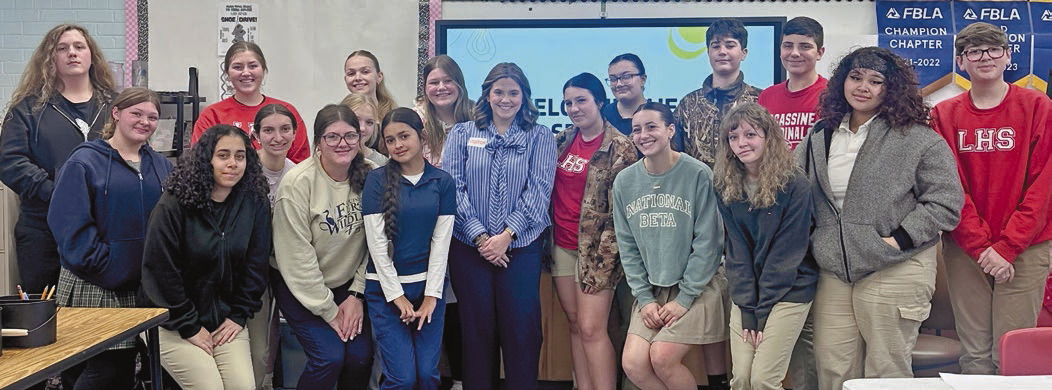 Lacassine High FBLA celebrates CTE Week with major accomplishments