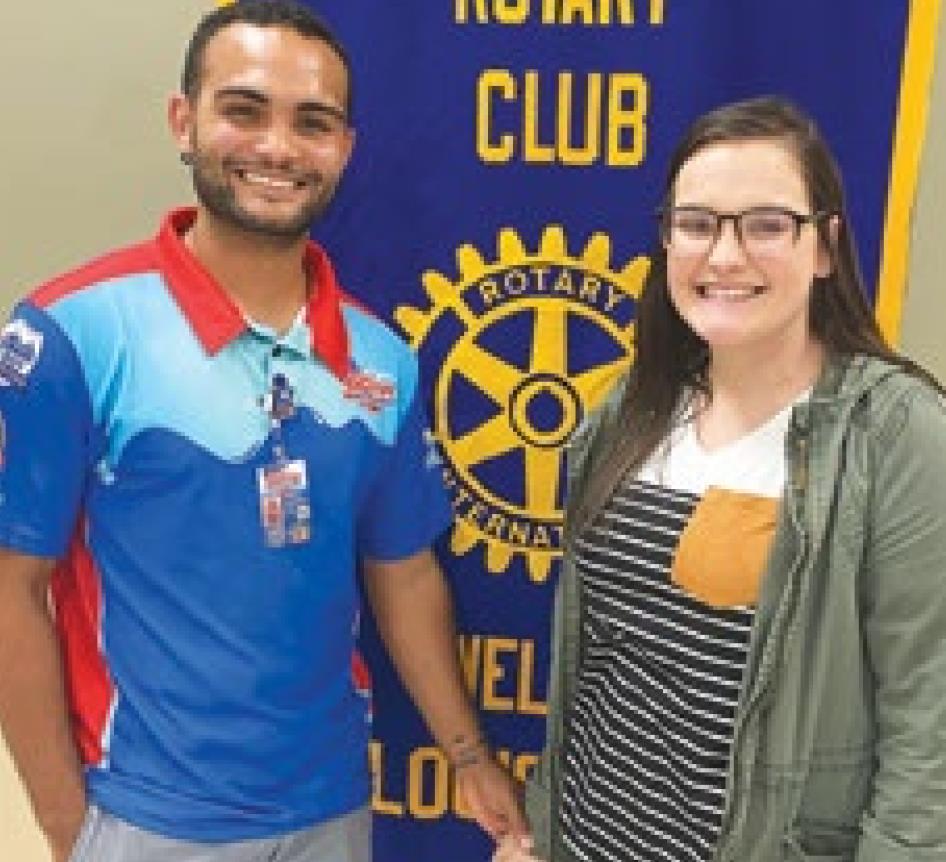 Washington speaks at Welsh Rotary Club meeting