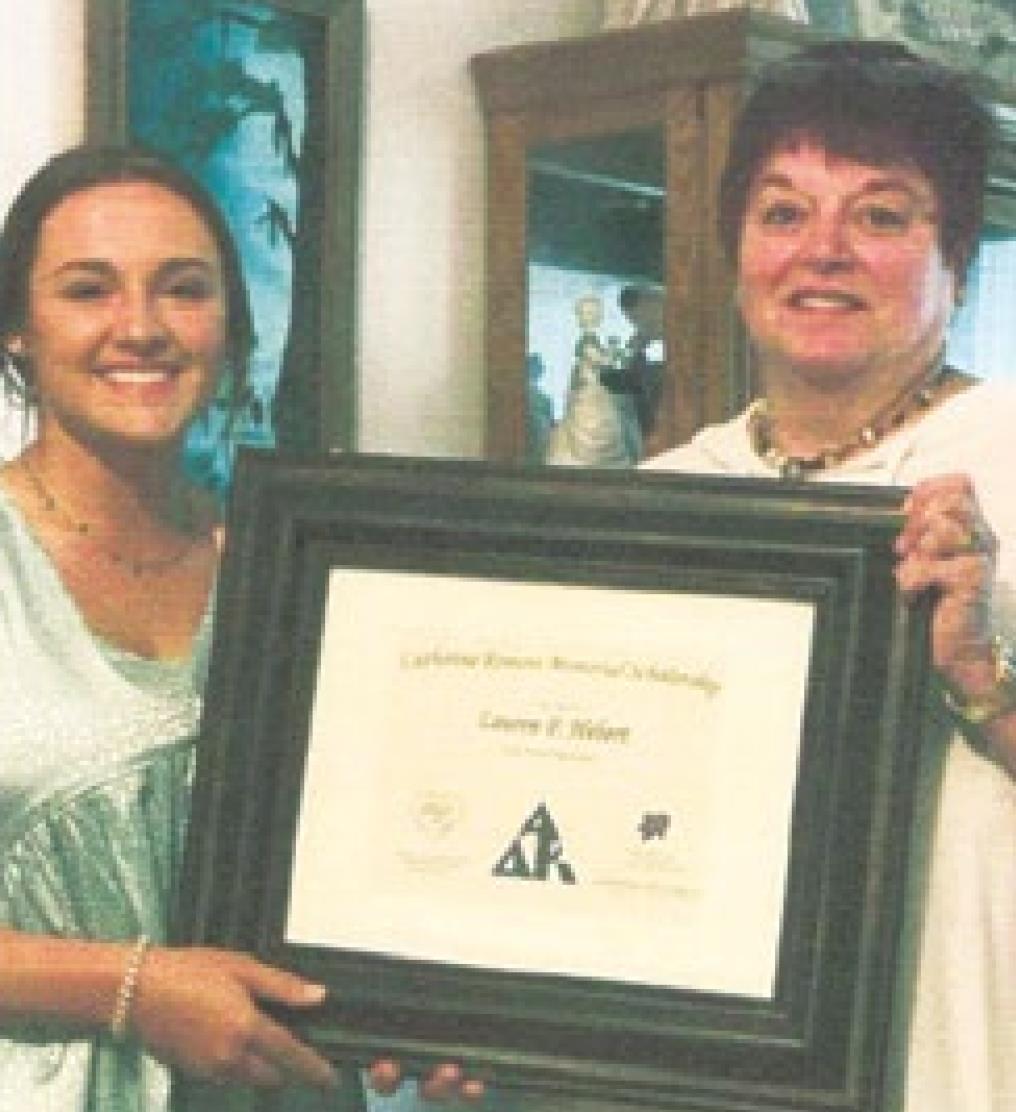 Hebert receives Catherine Romero Memorial Scholarship