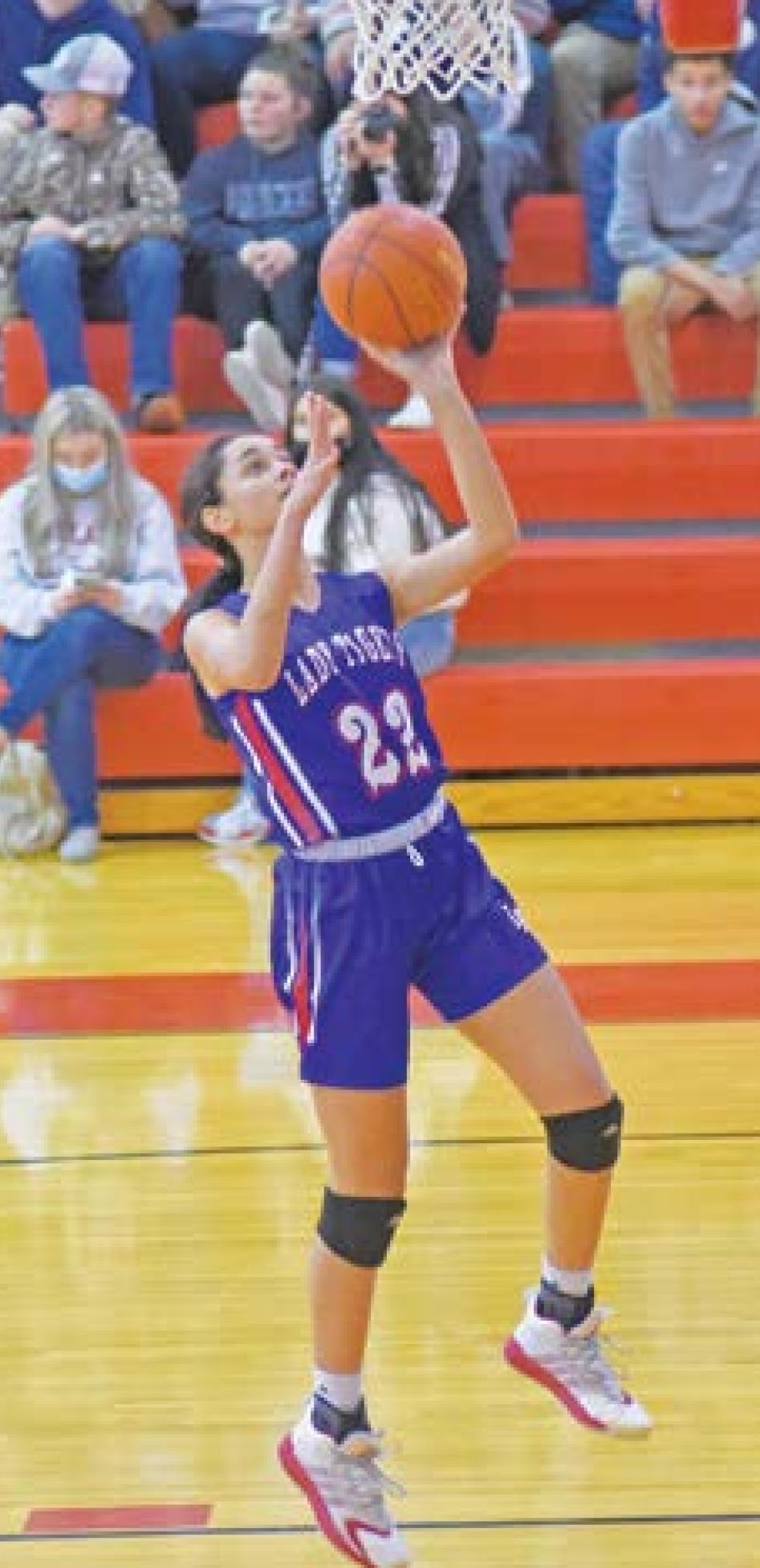 Brister, Lady Tigers shoot past Midland 74-35