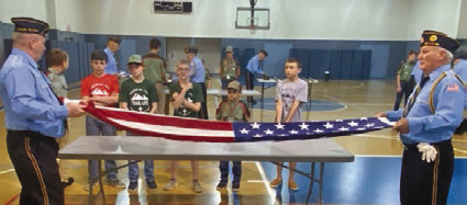 Honor guard educates local scouts