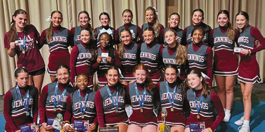 JHS cheer selling raffle tickets