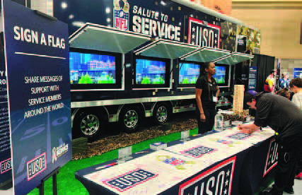 Bringing a touch of home to service members through NFL viewing parties