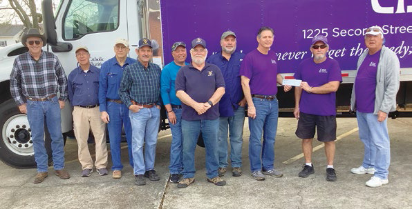 Knights of Columbus donate to Catholic Charities