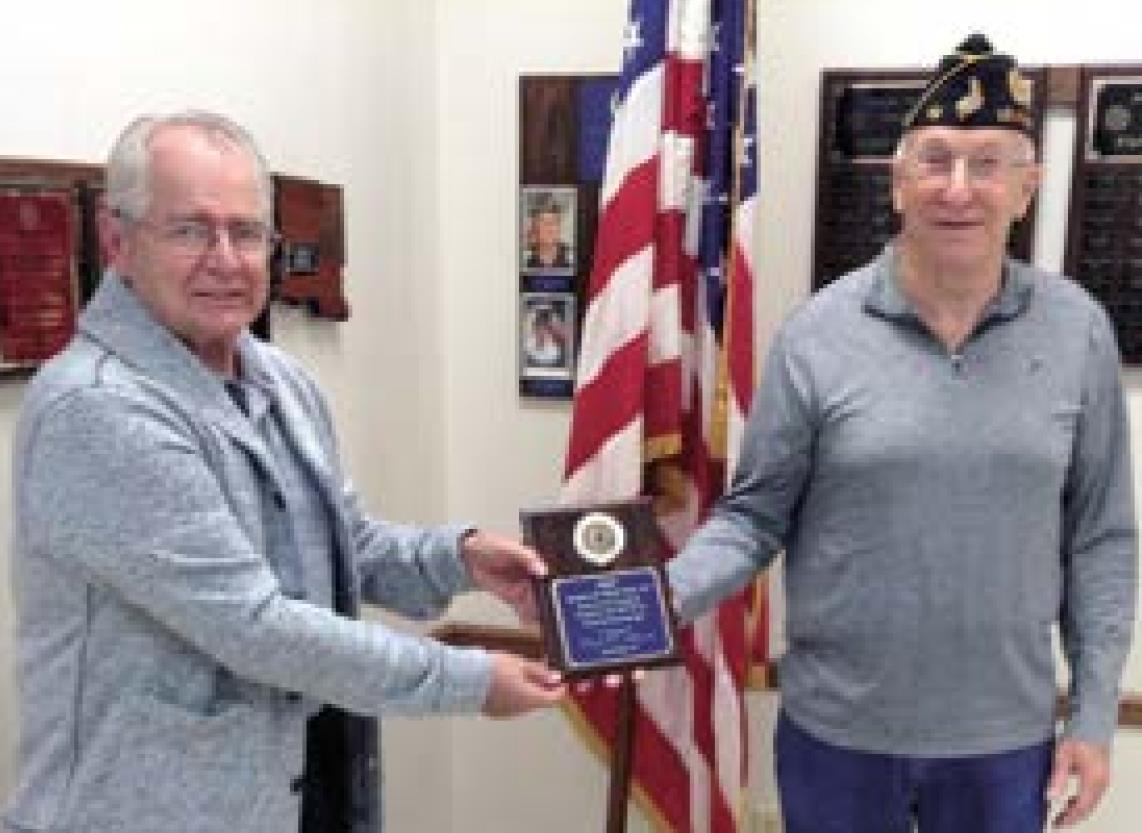 Benoit honored as Post 19 Citizen of the Year