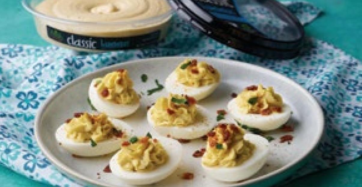 Hummus Deviled Eggs