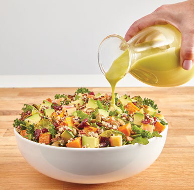 Harvest Bowl Salad with Balsamic Vinaigrette