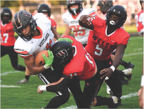 Westlake rolls past Hounds, 55-27