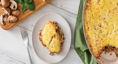 Mushroom Spinach “Lasagna”