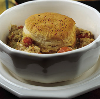 Leftover Holiday Biscuit Pot Pie