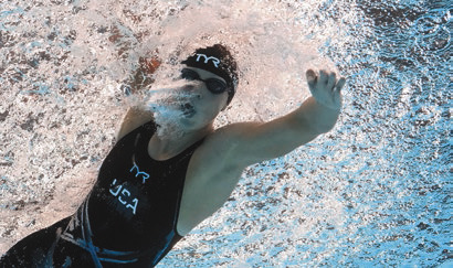 Katie Ledecky remains unbeatable in 1,500 freestyle taking title again at worlds