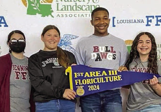 	JHS FFA announces area competition results