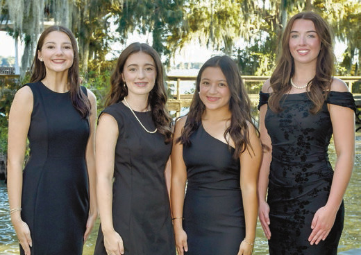 Lake Arthur High School 2026 Homecoming junior maids Jillian Nicole Noe (from left), Aubree Shaye Guin, Fernanda Guzman and Kennedy Grace Fontenot. Submitted photo