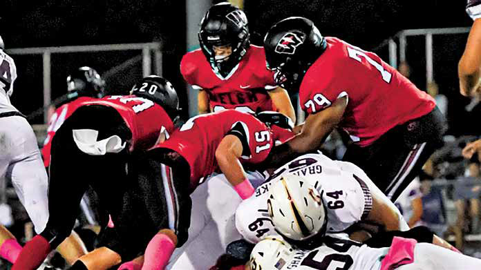 HOUNDS SHUT OUT TIGERS, 22-0