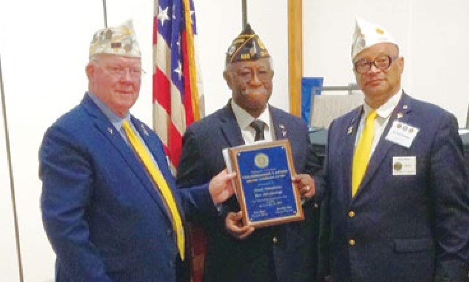 Thibodeaux Presented Vice Commander’s Award