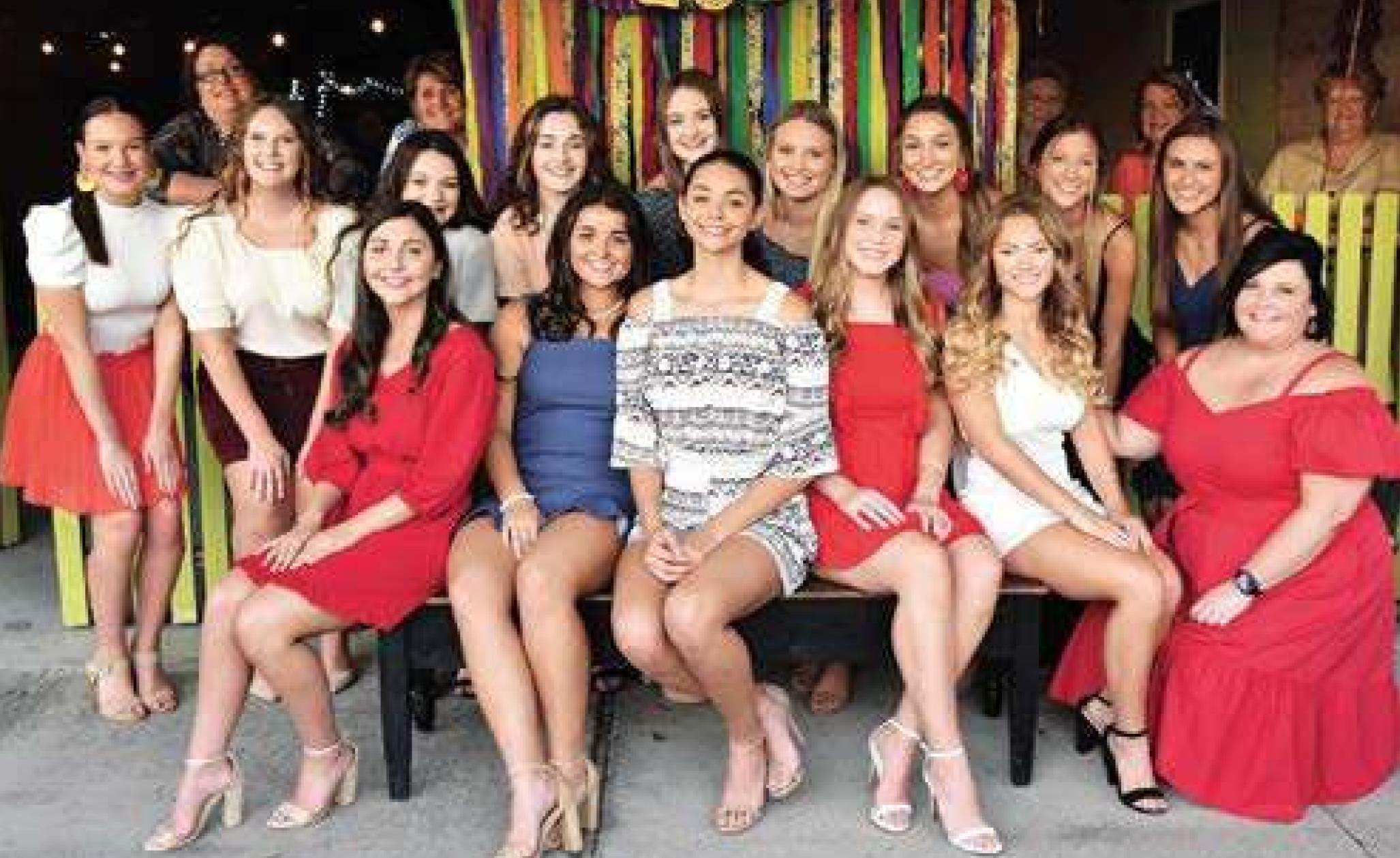 LAHS Homecoming Court Attends Tea Social