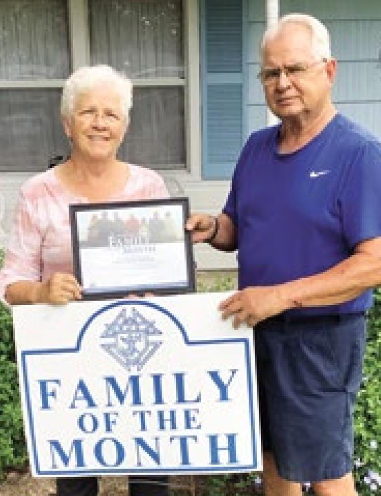 Benoits named July Family of the Month