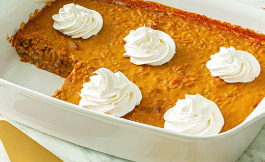 Pumpkin Pecan Rice Pudding Bars