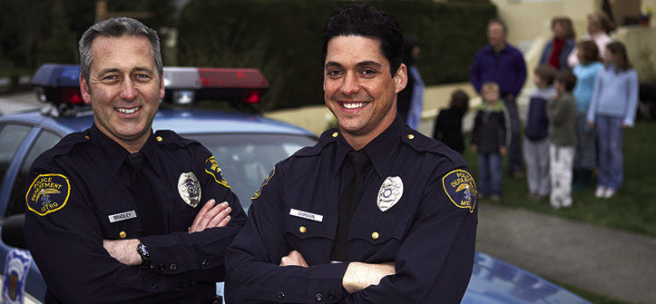 Many skilled professionals work in police departments