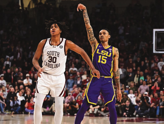 Jordan Wright’s foul shots cap LSU comeback in 64-63 win over No. 11 South Carolina