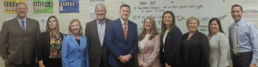 Brumley visits parish schools