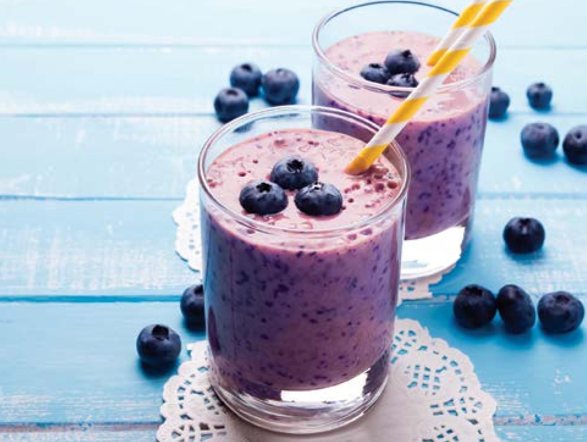 Blueberry Apple Cider Vinegar Smoothie