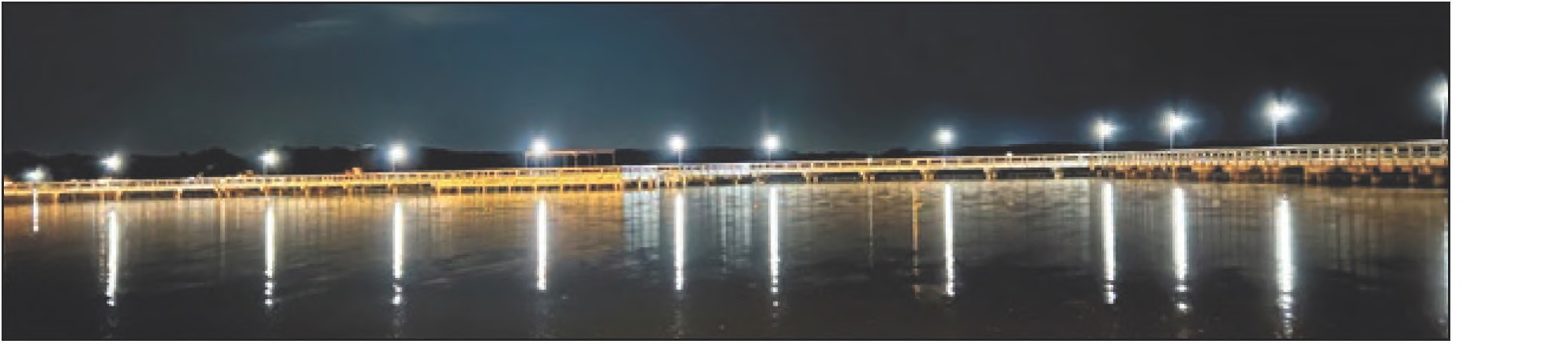 Lake Arthur boardwalk shines bright with new lighting