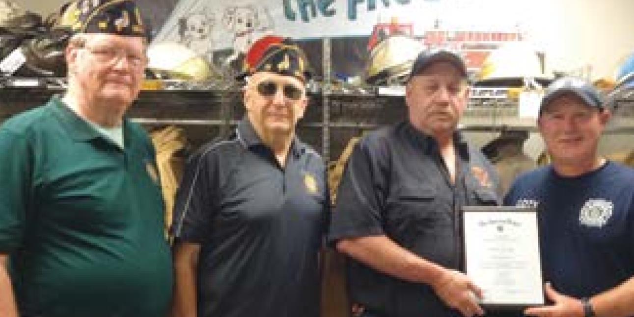 Courville recognized as Firefighter of the Year
