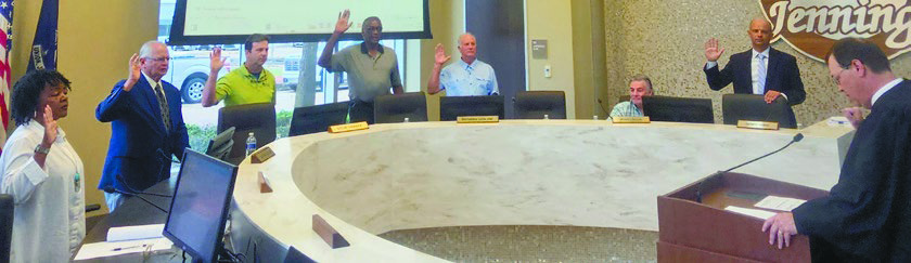 Officials honor outgoing councilmen, welcome new