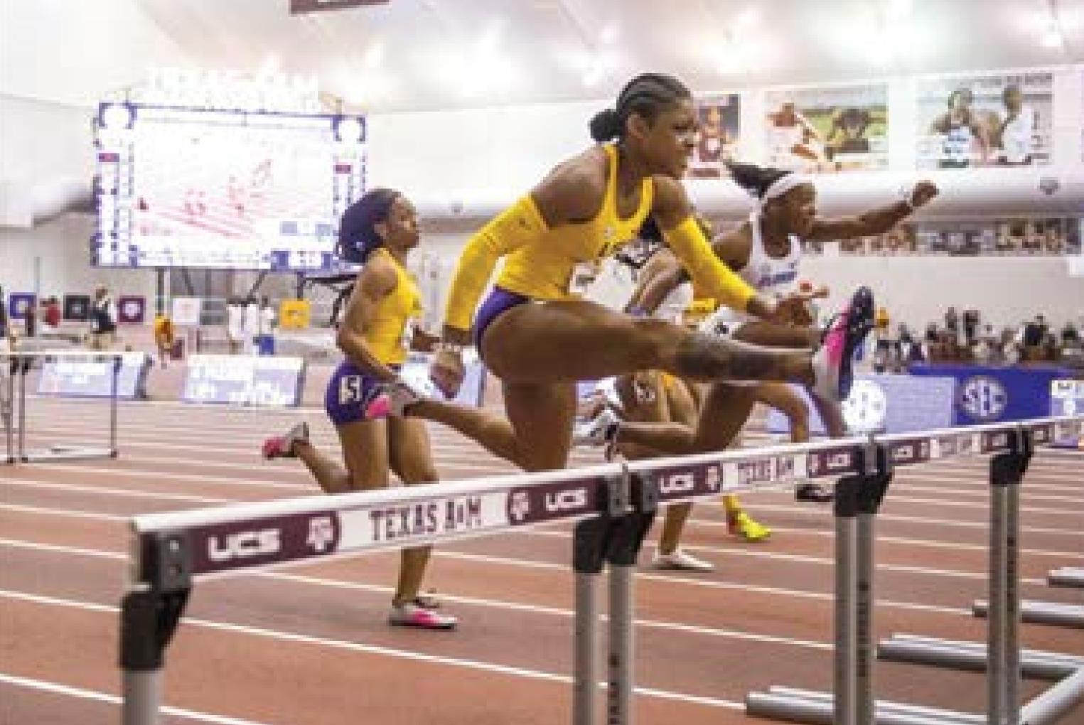 Marshall sets world lead in 60 meter hurdles