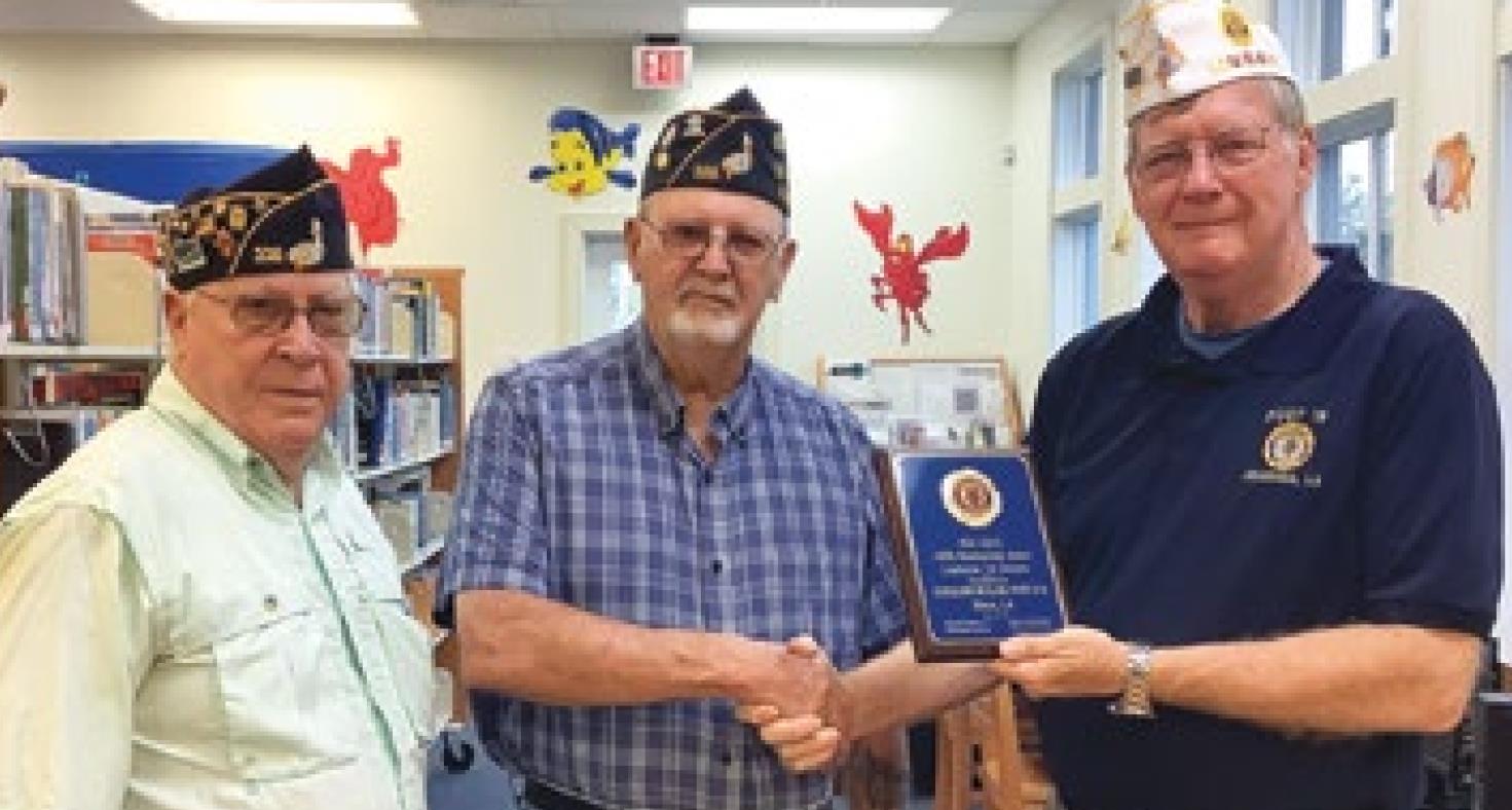 Elton Post No. 318 receives Membership Award